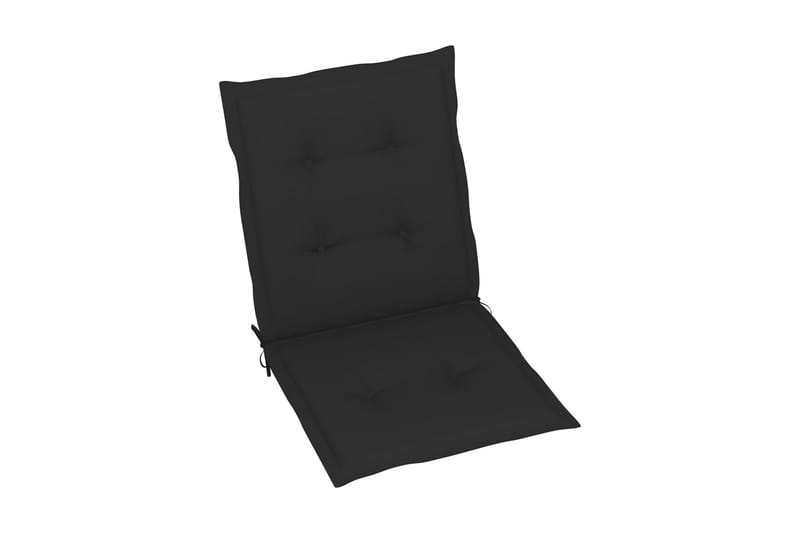 Sittdynor för trädgården 6 st svart 100x50x4 cm - Svart - Utemöbler - Dynor - Sittdynor & ryggdynor utemöbler