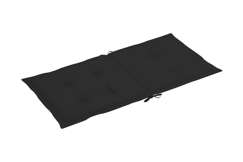 Sittdynor för trädgården 6 st svart 100x50x4 cm - Svart - Utemöbler - Dynor - Sittdynor & ryggdynor utemöbler