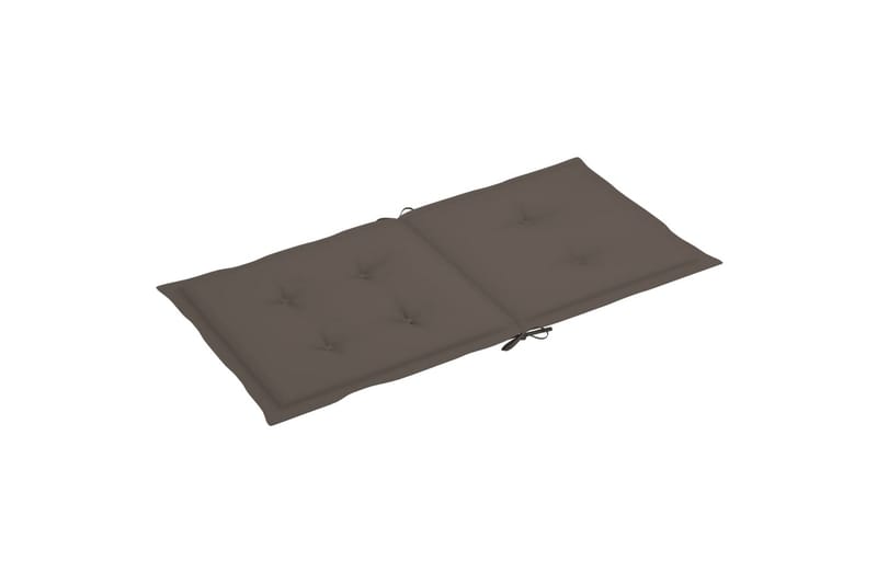 Sittdynor för trädgården 6 st taupe 100x50x4 cm - Brun - Utemöbler - Dynor - Sittdynor & ryggdynor utemöbler