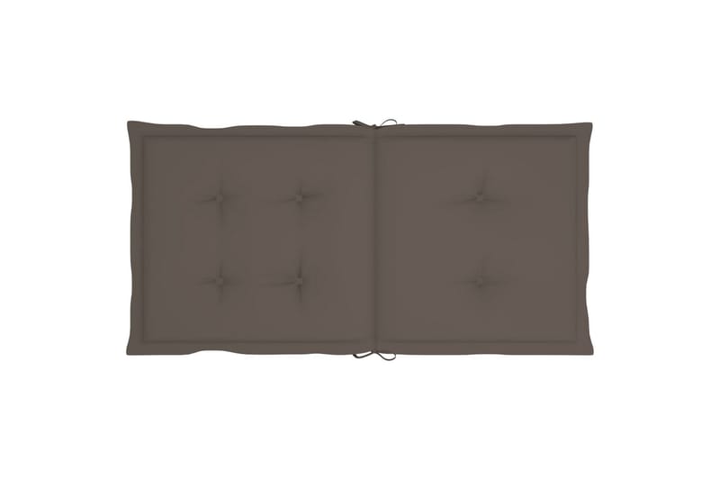 Sittdynor för trädgården 6 st taupe 100x50x4 cm - Brun - Utemöbler - Dynor - Sittdynor & ryggdynor utemöbler
