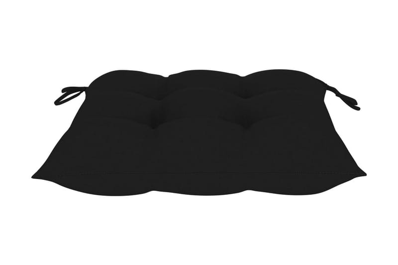 Stolsdynor 4 st svart 50x50x7 cm tyg - Svart - Utemöbler - Dynor - Sittdynor & ryggdynor utemöbler