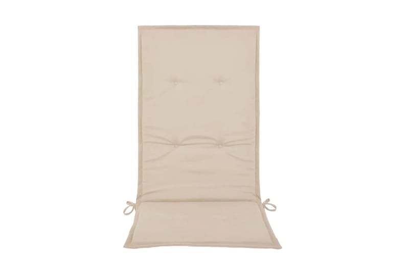 Stolsdynor för trädgården 2 st 120x50x3 cm gräddvit - Vit - Utemöbler - Dynor - Sittdynor & ryggdynor utemöbler