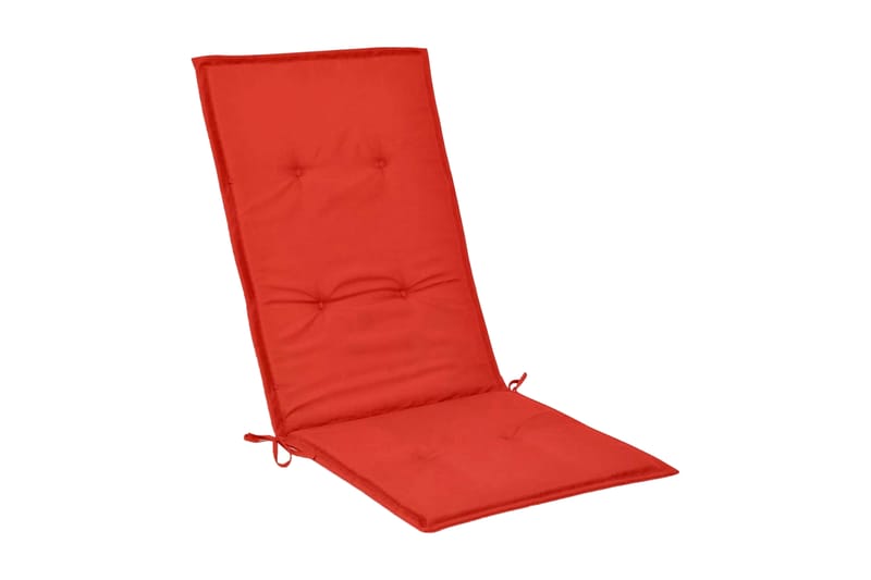 Stolsdynor för trädgården 2 st 120x50x3 cm röd - Röd - Utemöbler - Dynor - Sittdynor & ryggdynor utemöbler