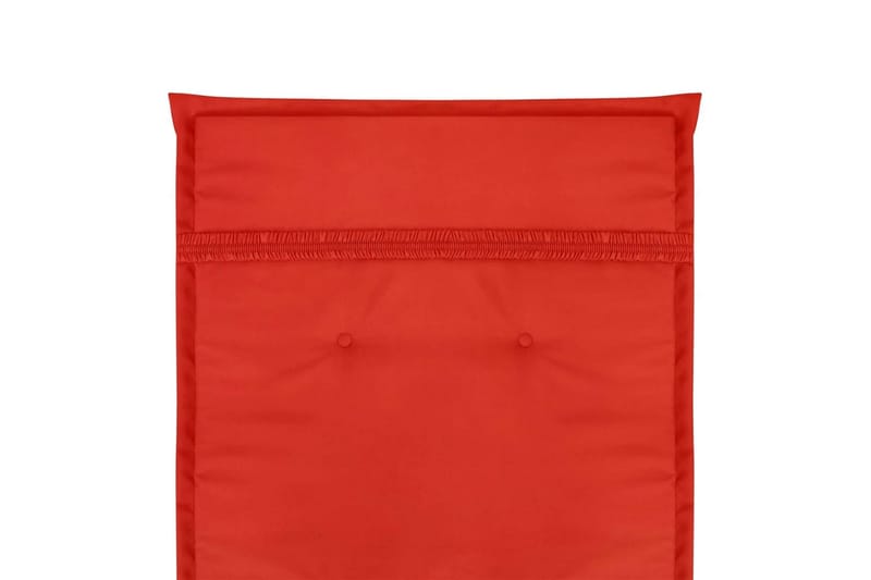 Stolsdynor för trädgården 2 st 120x50x3 cm röd - Röd - Utemöbler - Dynor - Sittdynor & ryggdynor utemöbler