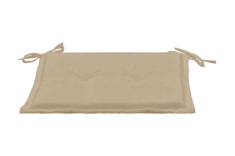 Stolsdynor för trädgården 2 st beige 50x50x3 cm - Beige - Utemöbler - Dynor - Sittdynor & ryggdynor utemöbler