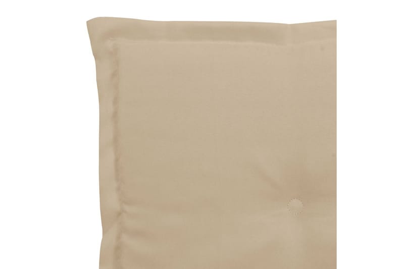 Stolsdynor för trädgården 2 st beige 50x50x3 cm - Beige - Utemöbler - Dynor - Sittdynor & ryggdynor utemöbler