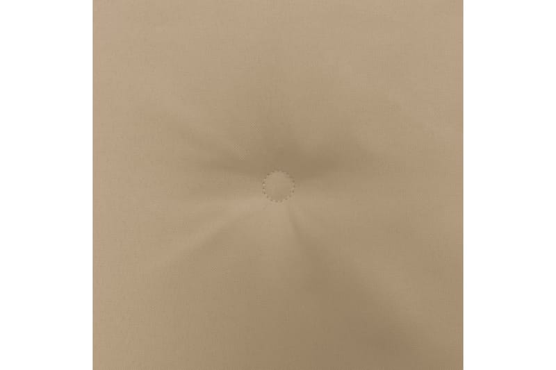 Stolsdynor för trädgården 2 st beige 50x50x3 cm - Beige - Utemöbler - Dynor - Sittdynor & ryggdynor utemöbler