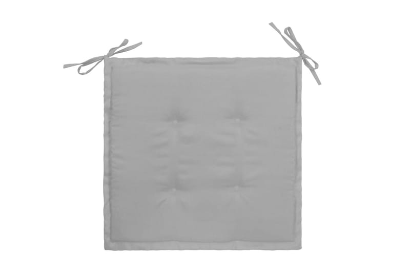 Stolsdynor för trädgården 2 st grå 50x50x3 cm - Grå - Utemöbler - Dynor - Sittdynor & ryggdynor utemöbler
