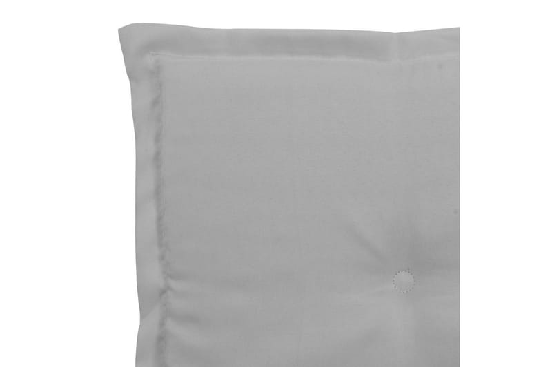 Stolsdynor för trädgården 2 st grå 50x50x3 cm - Grå - Utemöbler - Dynor - Sittdynor & ryggdynor utemöbler