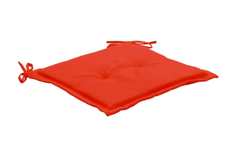 Stolsdynor för trädgården 2 st röd 50x50x3 cm - Röd - Utemöbler - Dynor - Sittdynor & ryggdynor utemöbler
