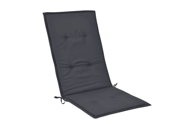 Stolsdynor för trädgården 4 st 120x50x3 cm antracit - Grå - Utemöbler - Dynor - Sittdynor & ryggdynor utemöbler