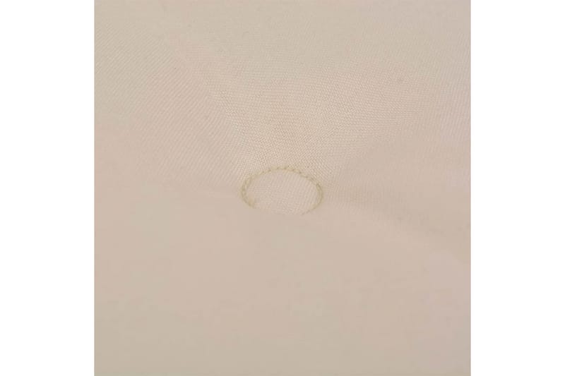 Stolsdynor för trädgården 4 st 120x50x3 cm gräddvit - Vit - Utemöbler - Dynor - Sittdynor & ryggdynor utemöbler