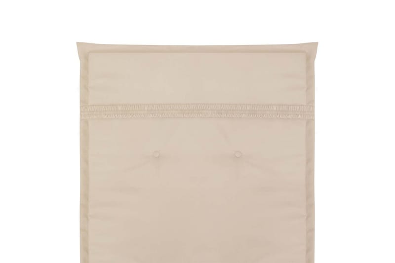 Stolsdynor för trädgården 4 st 120x50x3 cm gräddvit - Vit - Utemöbler - Dynor - Sittdynor & ryggdynor utemöbler