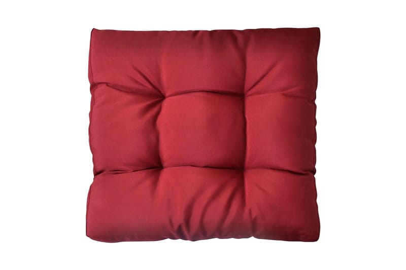 Stoppad sittdyna 60x60x10 cm vinröd - Röd - Utemöbler - Dynor - Sittdynor & ryggdynor utemöbler