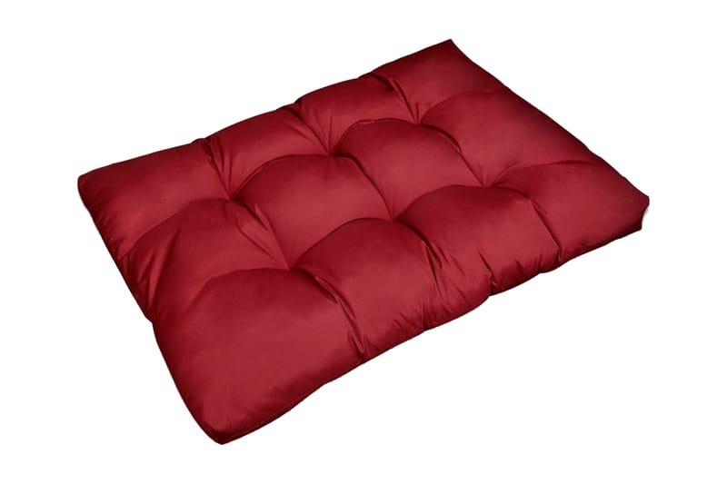 Stoppad sittkudde Vinröd 120x80x10 cm - Röd - Utemöbler - Dynor - Sittdynor & ryggdynor utemöbler