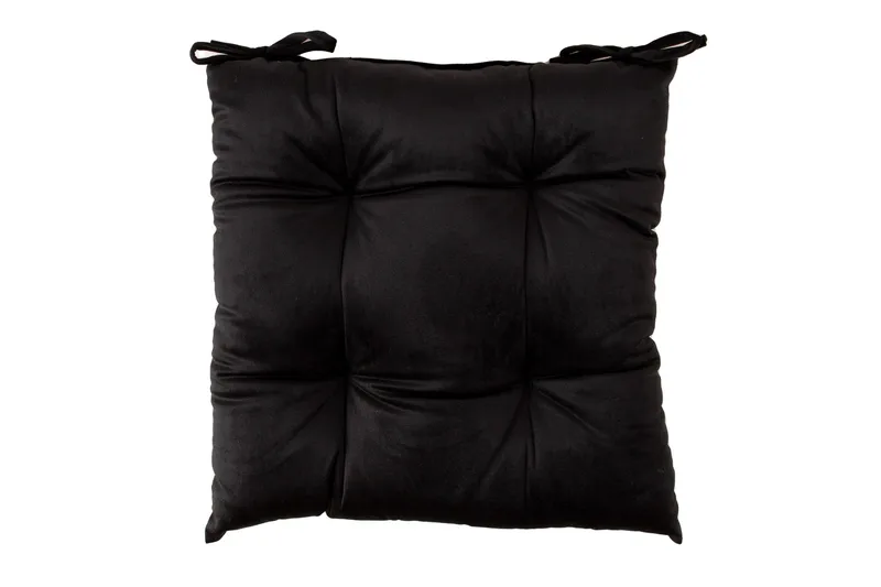 Velvet Sittdyna 40x40 cm Svart, undefined