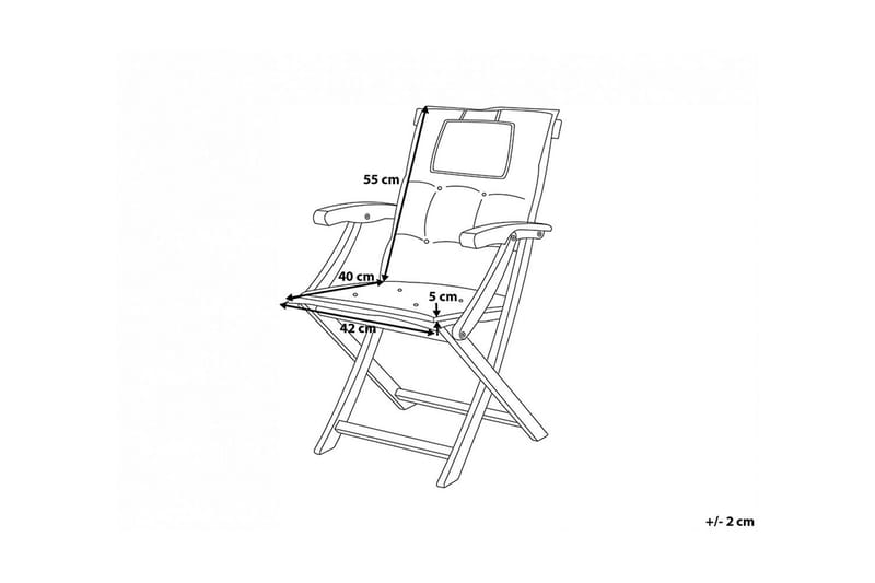 Wilhelmina Dyna till Trädgårdsstol 8-pack - Röd - Utemöbler - Dynor - Sittdynor & ryggdynor utemöbler