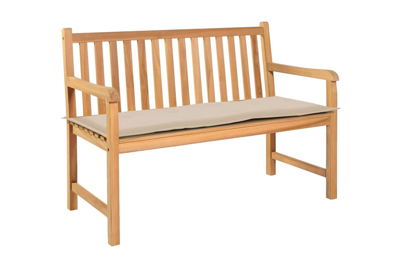 Bänkdyna för trädgården 120x50x3 cm gräddvit - Vit - Utemöbler - Dynor - Soffdynor & bänkdynor utemöbler