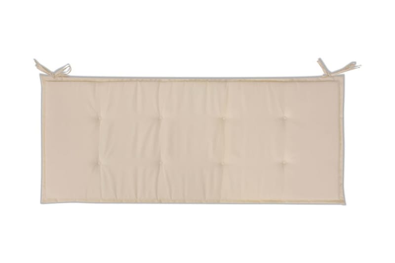 Bänkdyna för trädgården 120x50x3 cm gräddvit - Vit - Utemöbler - Dynor - Soffdynor & bänkdynor utemöbler