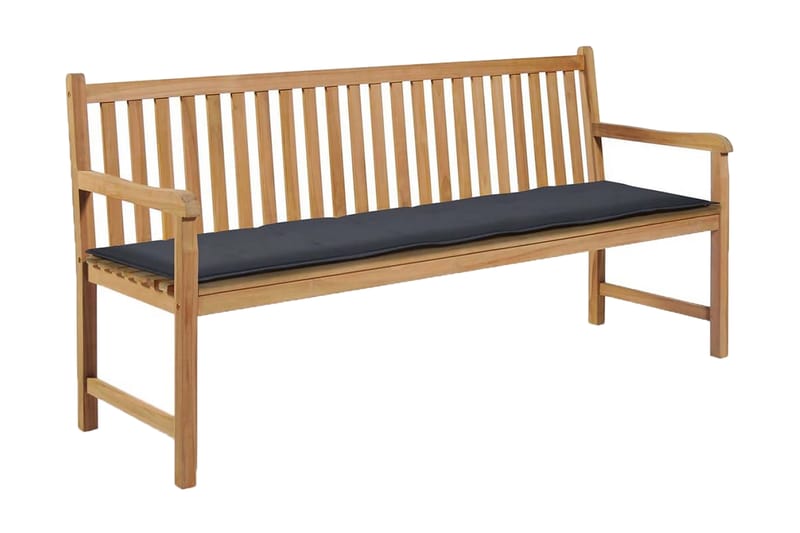 Bänkdyna för trädgården 180x50x3 cm antracit - Grå - Utemöbler - Dynor - Soffdynor & bänkdynor utemöbler