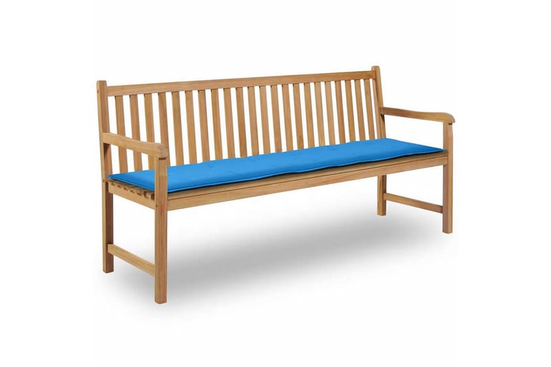 Bänkdyna för trädgården 180x50x3 cm blå - Blå - Utemöbler - Dynor - Soffdynor & bänkdynor utemöbler