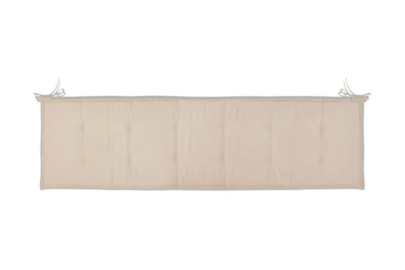 Bänkdyna för trädgården 180x50x3 cm gräddvit - Vit - Utemöbler - Dynor - Soffdynor & bänkdynor utemöbler