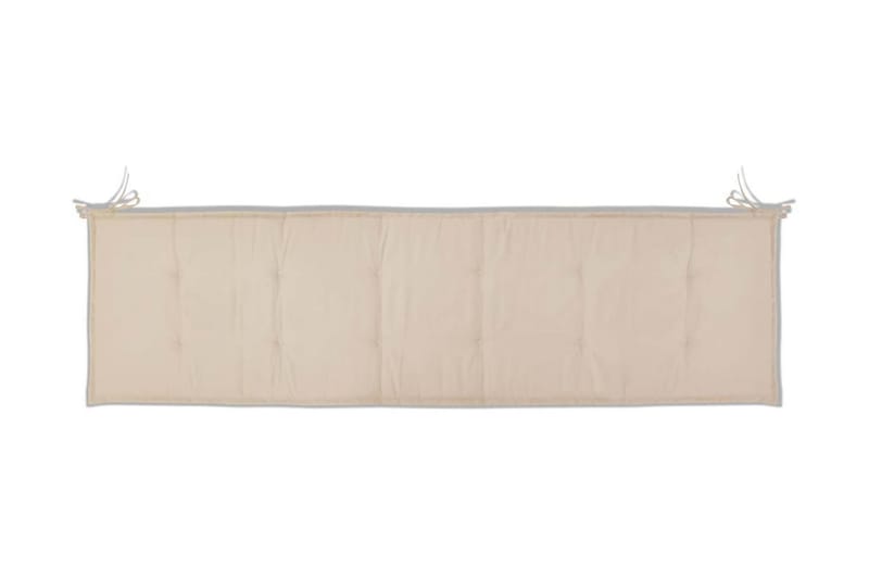 Bänkdyna för trädgården 180x50x3 cm gräddvit - Vit - Soffdynor & bänkdynor utemöbler