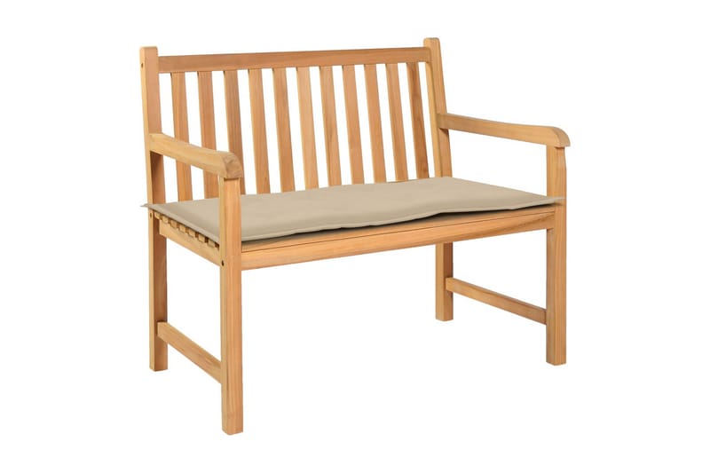 Bänkdyna för trädgården beige 120x50x3 cm - Beige - Utemöbler - Dynor - Soffdynor & bänkdynor utemöbler