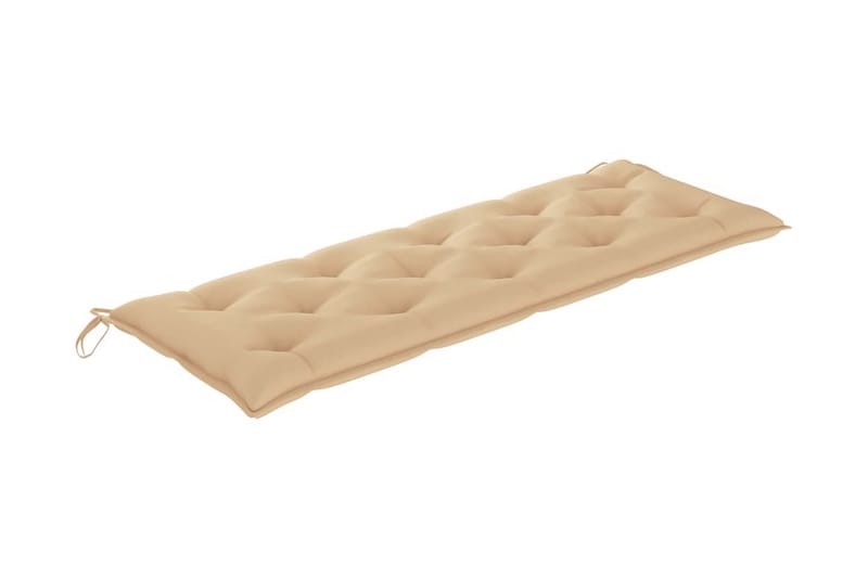 Bänkdyna för trädgården beige 150x50x7 cm tyg - Beige - Utemöbler - Dynor - Sittdynor & ryggdynor utemöbler