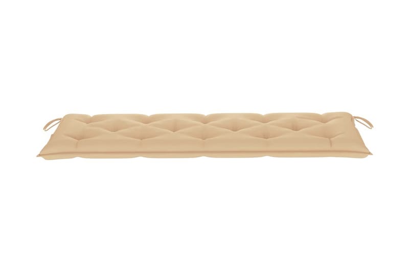 Bänkdyna för trädgården beige 150x50x7 cm tyg - Beige - Utemöbler - Dynor - Sittdynor & ryggdynor utemöbler
