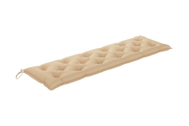 Bänkdyna för trädgården beige 180x50x7 cm tyg - Beige - Soffdynor & bänkdynor utemöbler