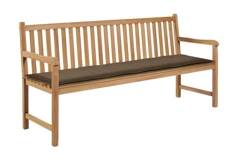Dyna för Trädgårdsbänk taupe 180x50x3 cm - Brun - Utemöbler - Dynor - Soffdynor & bänkdynor utemöbler