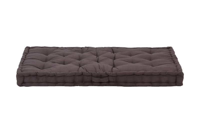 Dyna till pallsoffa bomull 120x80x10 cm antracit - Grå - Utemöbler - Dynor - Soffdynor & bänkdynor utemöbler