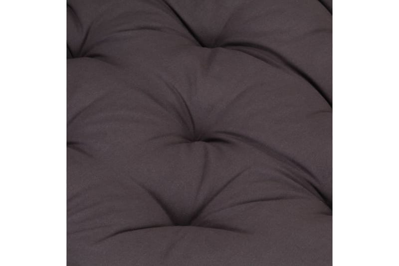 Dyna till pallsoffa bomull 120x80x10 cm antracit - Grå - Utemöbler - Dynor - Soffdynor & bänkdynor utemöbler