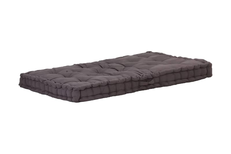 Dyna till pallsoffa bomull 120x80x10 cm antracit - Grå - Utemöbler - Dynor - Soffdynor & bänkdynor utemöbler