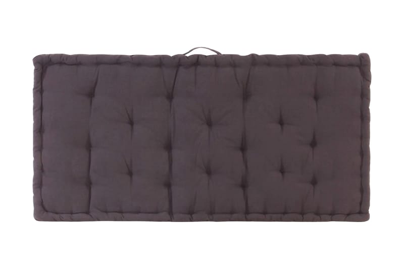 Dyna till pallsoffa bomull 120x80x10 cm antracit - Grå - Utemöbler - Dynor - Soffdynor & bänkdynor utemöbler