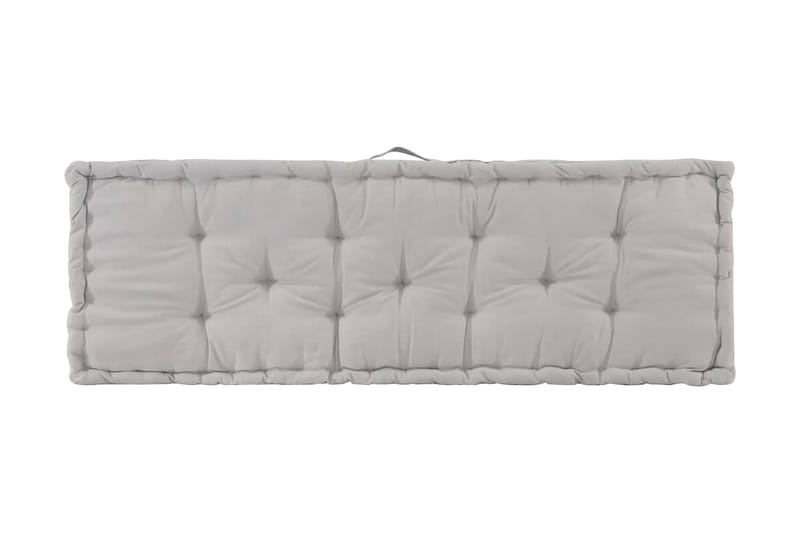 Dyna till pallsoffa bomull 120x40x7 cm grå - Grå - Utemöbler - Dynor - Soffdynor & bänkdynor utemöbler