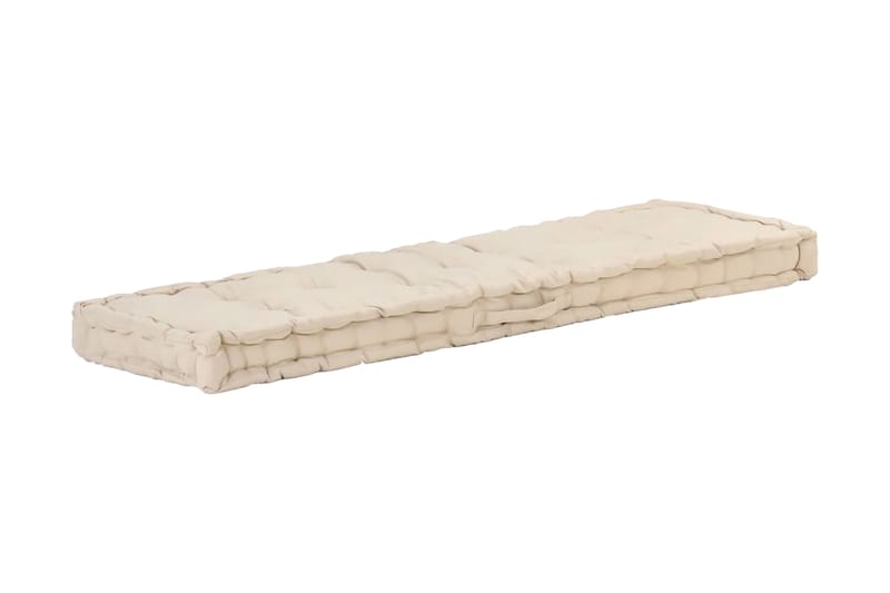 Dyna till pallsoffa bomull 120x40x7 cm beige - Beige - Utemöbler - Dynor - Soffdynor & bänkdynor utemöbler