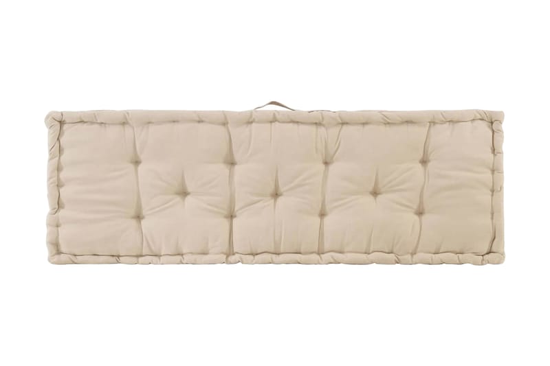 Dyna till pallsoffa bomull 120x40x7 cm beige - Beige - Utemöbler - Dynor - Soffdynor & bänkdynor utemöbler