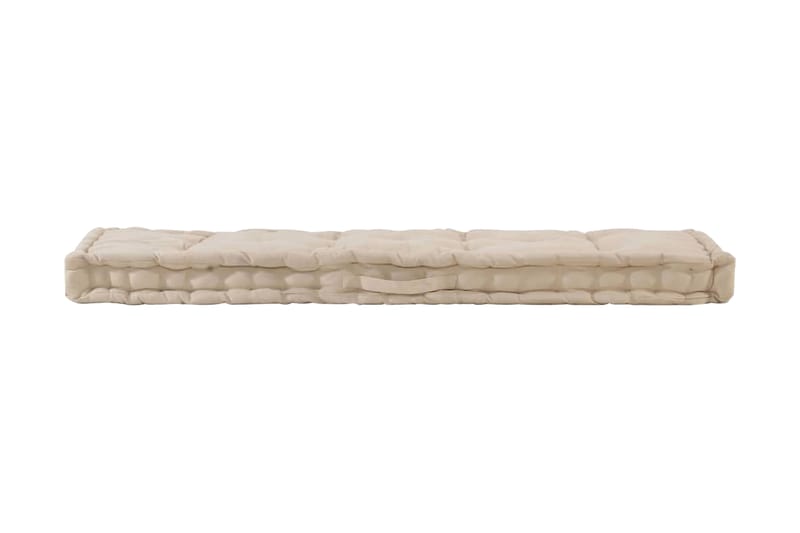 Dyna till pallsoffa bomull 120x40x7 cm beige - Beige - Utemöbler - Dynor - Soffdynor & bänkdynor utemöbler