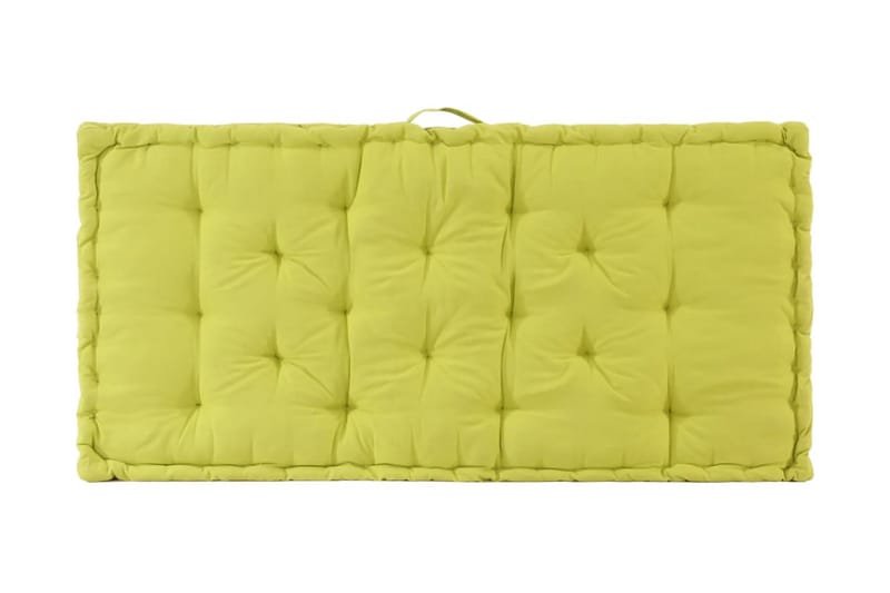 Dyna till pallsoffa bomull 120x80x10 cm grön - Grön - Utemöbler - Dynor - Soffdynor & bänkdynor utemöbler