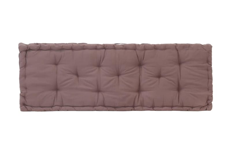 Dyna till pallsoffa bomull 120x40x7 cm taupe - Brun - Soffdynor & bänkdynor utemöbler