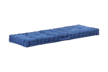 Dyna till pallsoffa bomull 120x40x7 cm ljusblå