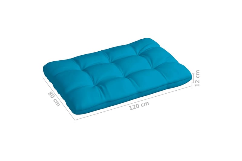 Dyna till pallsoffa blå 120x80x10 cm - Blå - Utemöbler - Dynor - Soffdynor & bänkdynor utemöbler