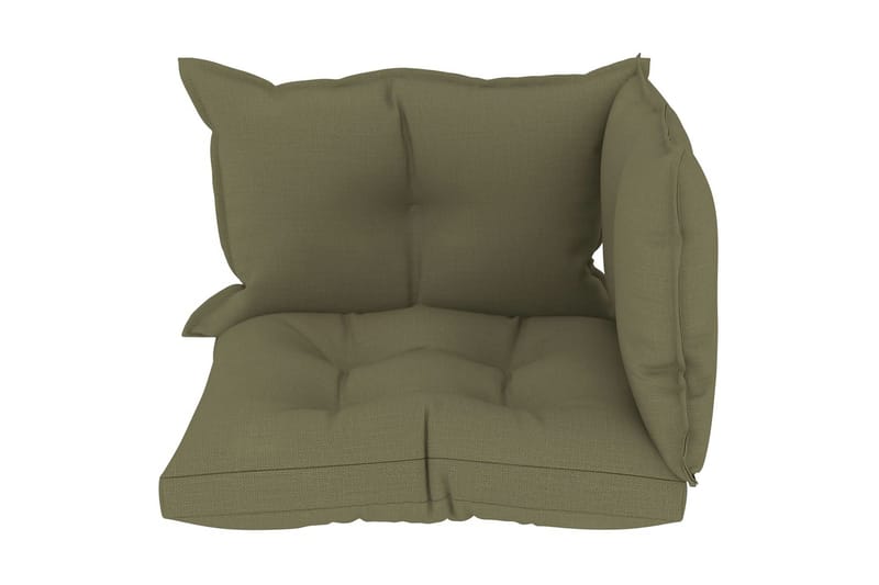 Dynor till pallsoffa 3 st beige tyg - Beige - Soffdynor & bänkdynor utemöbler