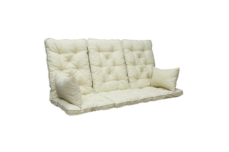 Soffdyna med ryggstöd Maxi Hög Rygg med Sidokuddar Beige - Beige - Utemöbler - Dynor - Soffdynor & bänkdynor utemöbler