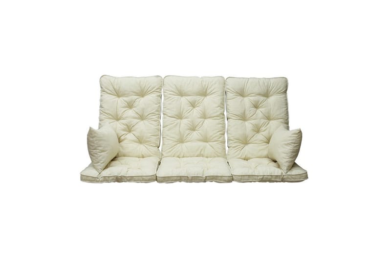 Soffdyna med ryggstöd Maxi Hög Rygg med Sidokuddar Beige - Beige - Utemöbler - Dynor - Soffdynor & bänkdynor utemöbler