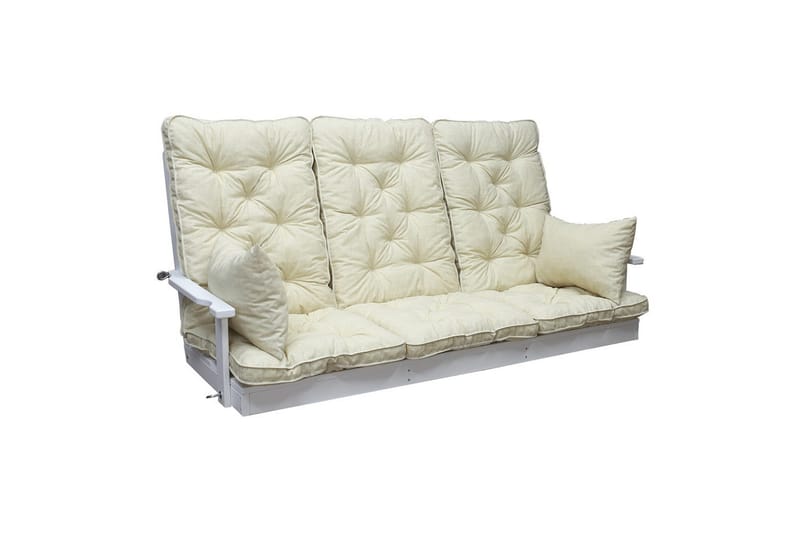 Soffdyna med ryggstöd Maxi Hög Rygg med Sidokuddar Beige - Beige - Utemöbler - Dynor - Soffdynor & bänkdynor utemöbler