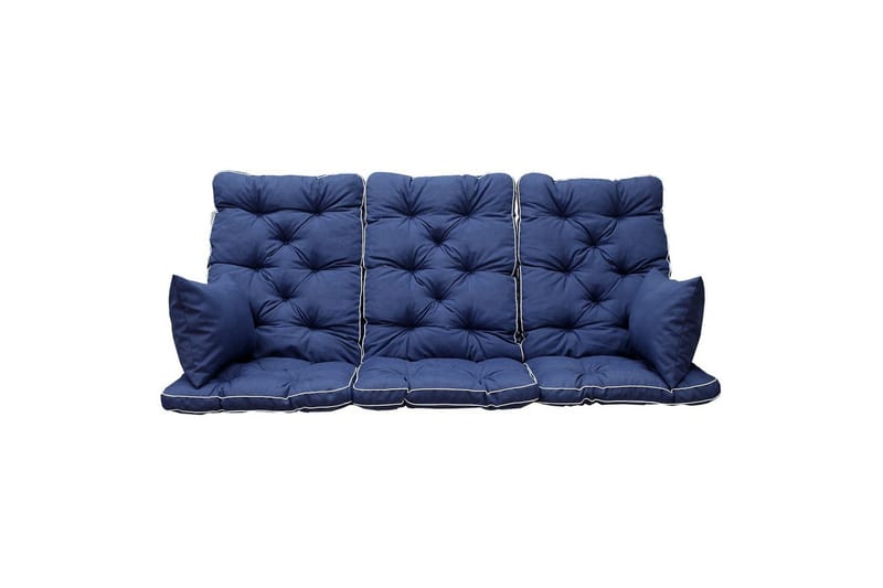 Soffdyna med ryggstöd Maxi Hög Rygg med Sidokuddar Blå - Blå - Utemöbler - Dynor - Hammockdynor