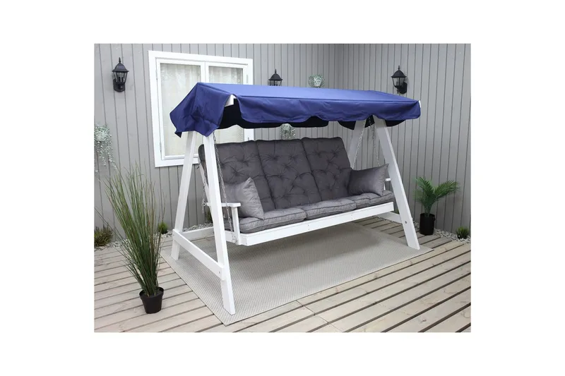 Soffdyna med ryggstöd Maxi Hög Rygg med Sidokuddar - Grå - Utemöbler - Dynor - Hammockdynor